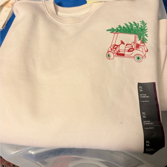 active comfort Other - Kids Cream Sweatshirt with Fun Golf Cart Print